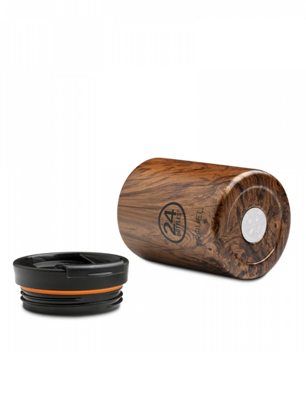 24Bottles Travel Tumbler Sequoia Wood 350ml