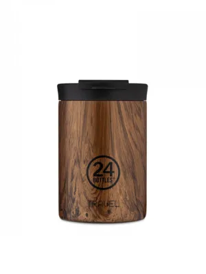 24Bottles Travel Tumbler Sequoia Wood 350ml