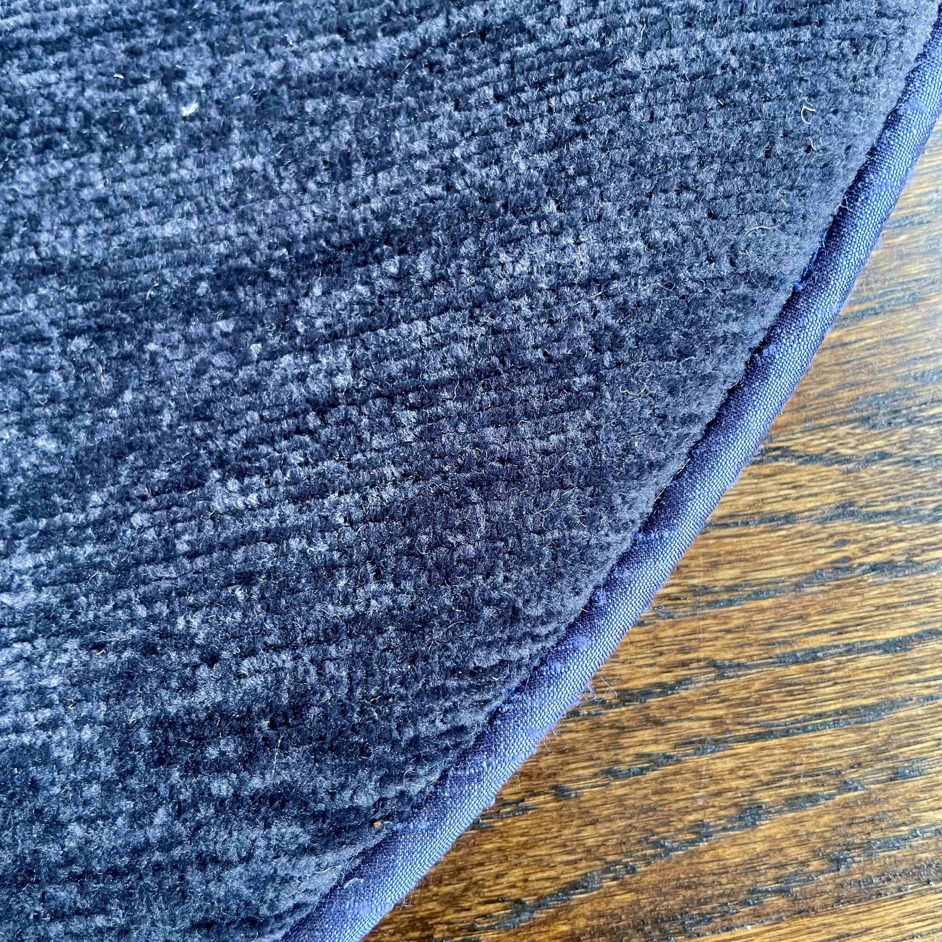 30" Blue, Gray White and Silver Christmas Tree Skirt | Reversible