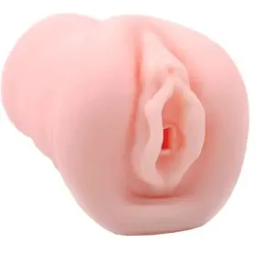 5.75-inch Stretchy Flesh Pink Realistic Vagina Male Masturbator