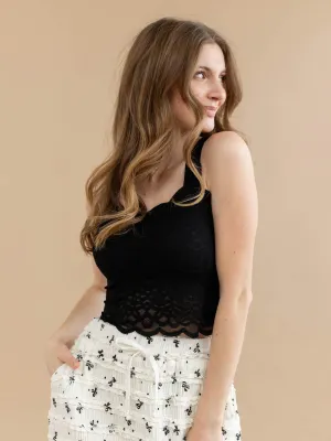 Allie Rose Lovely Scallop Tank