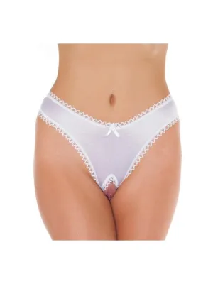 Amorable - Sexy Slipje Met Open Kruis - Wit