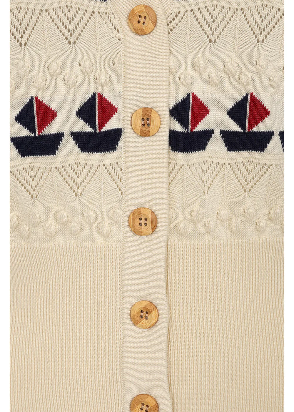 Banned Kitty Sail 60's Cardigan White