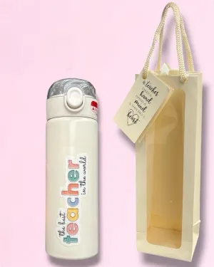 Best Teacher Gift Beige Tumbler