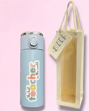 Best Teacher Gift Blue Tumbler