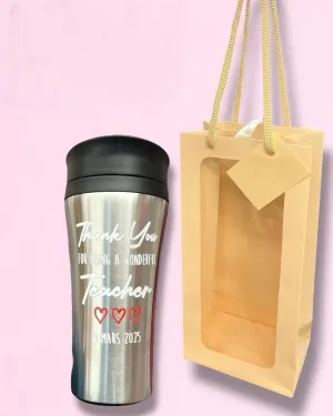 Best Teacher Gift Silver Tumbler