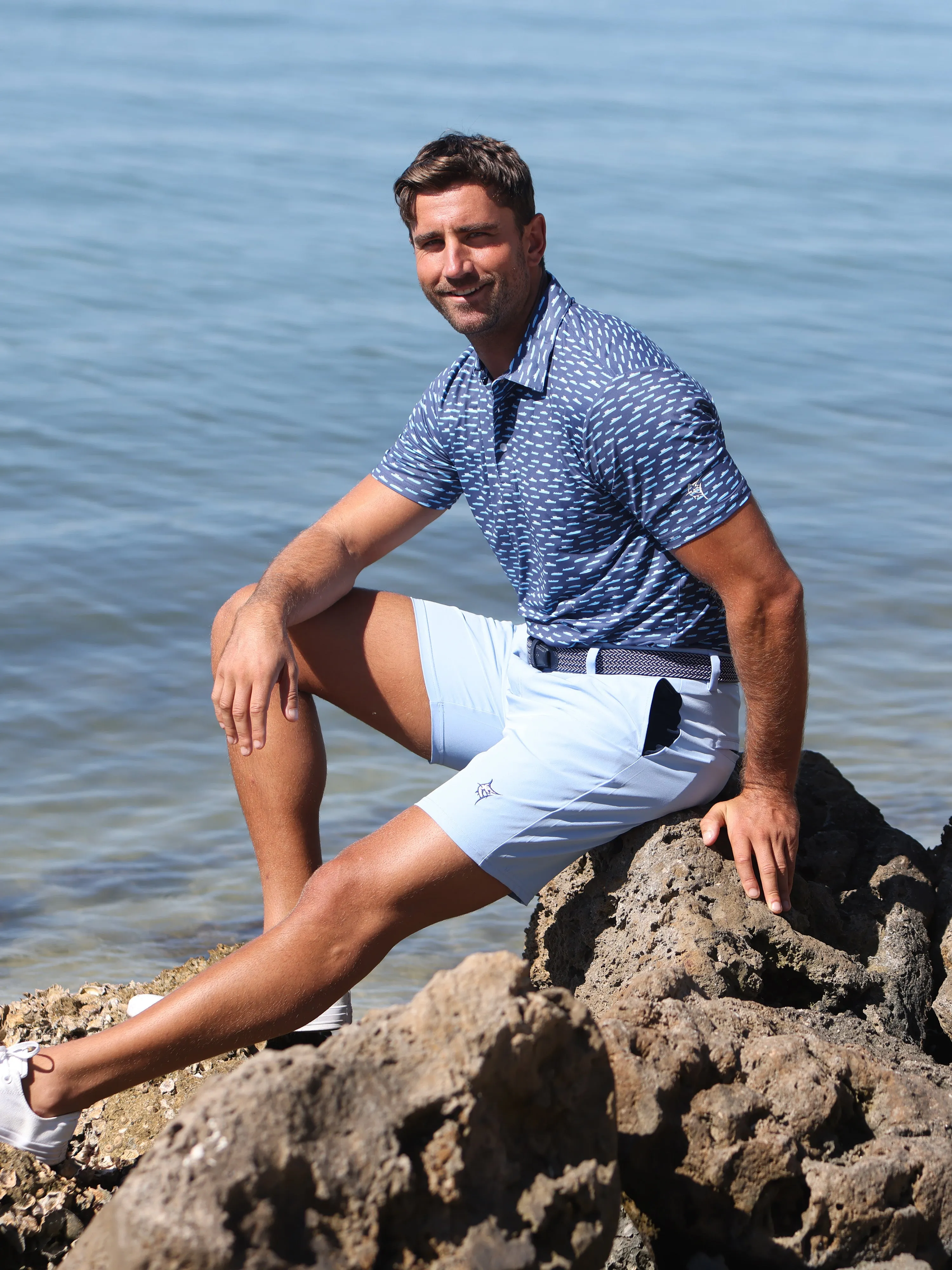 Boat Print Polo