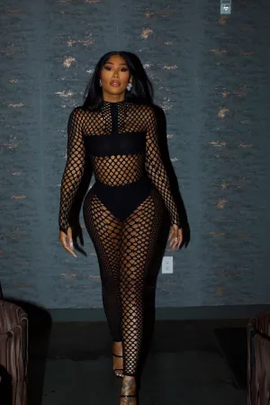 Body-Ody-Ody Fishnet Two-Piece