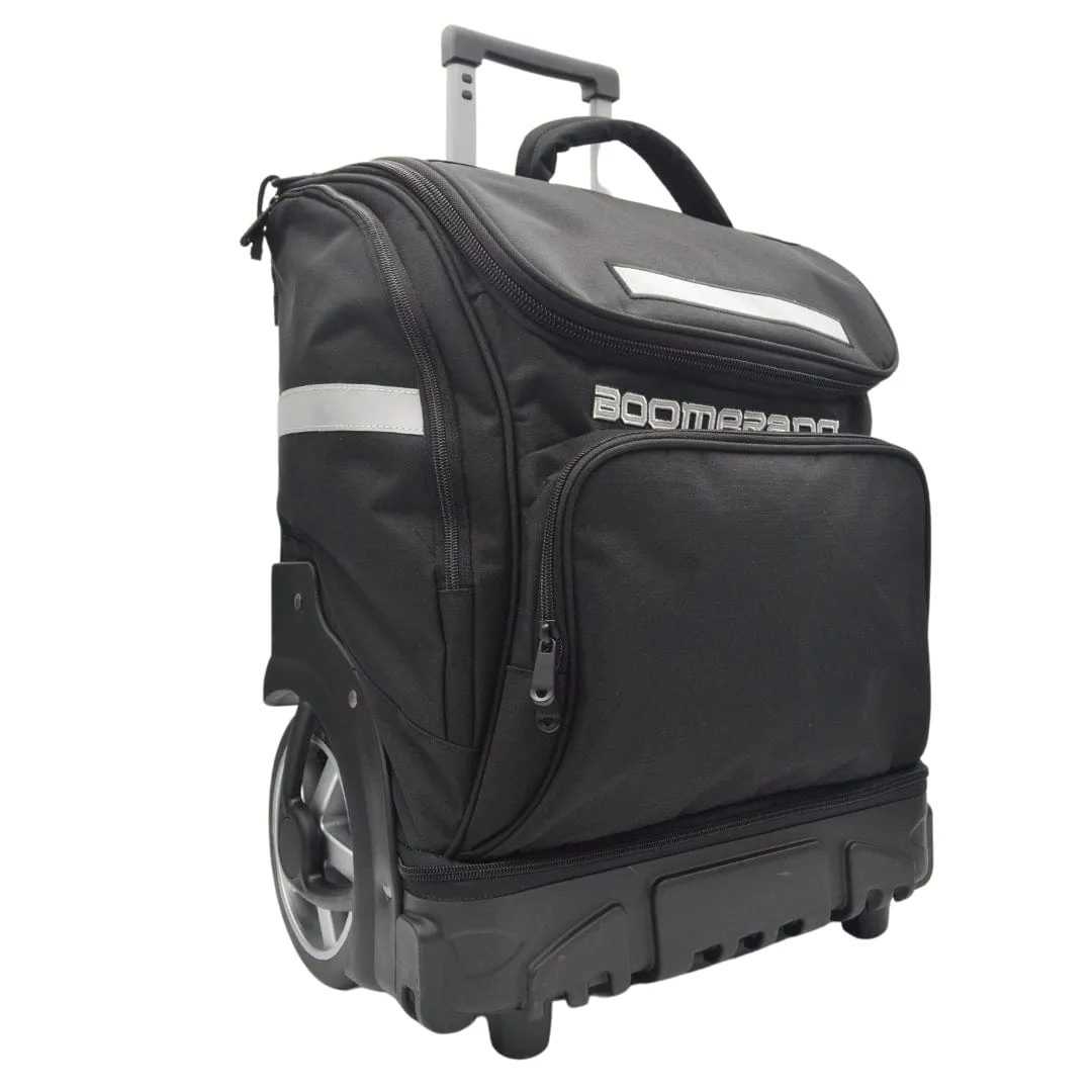Boomerang Hardbody Big Wheel Trolley Bag Black