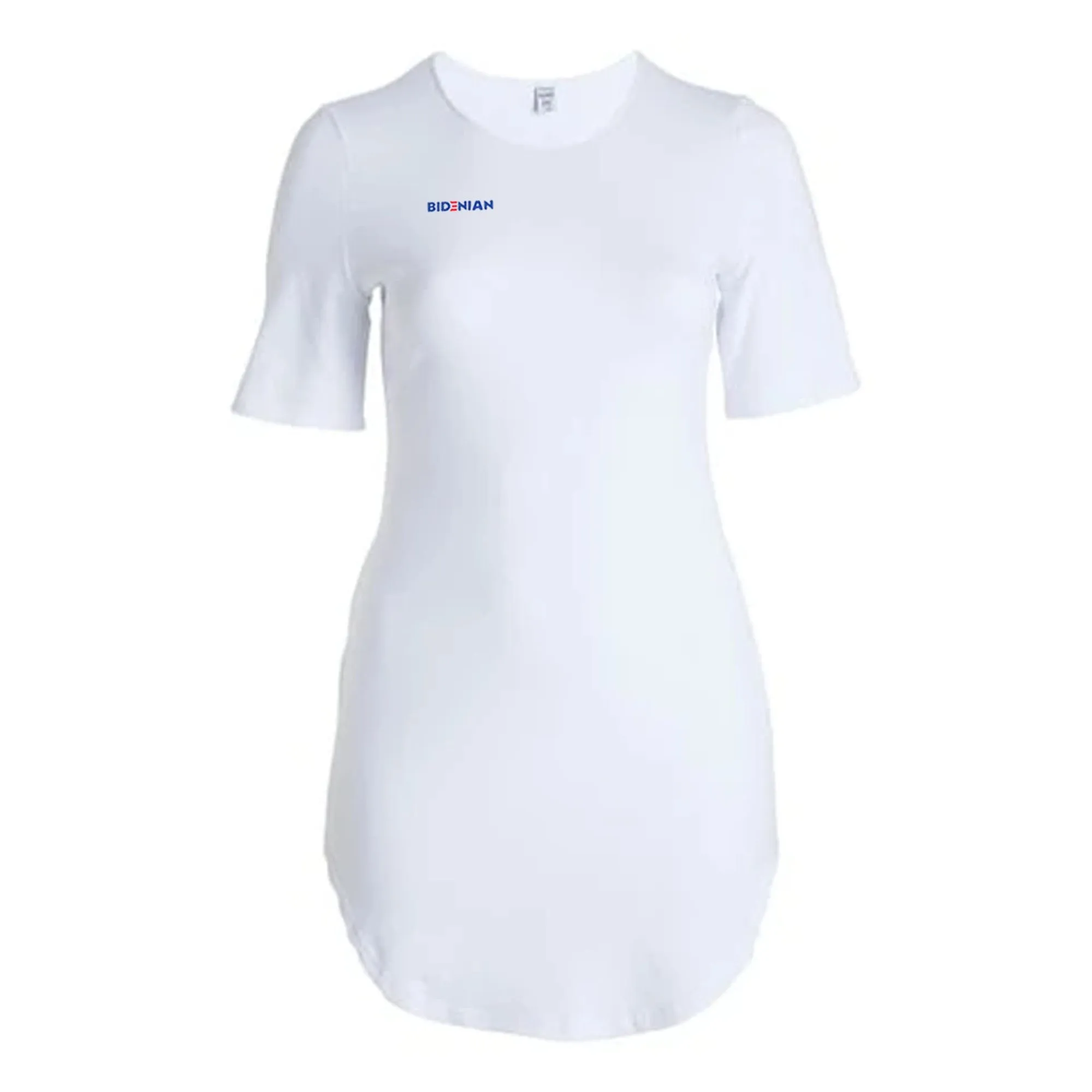 Bright White Super Stretchy Cotton Tunic