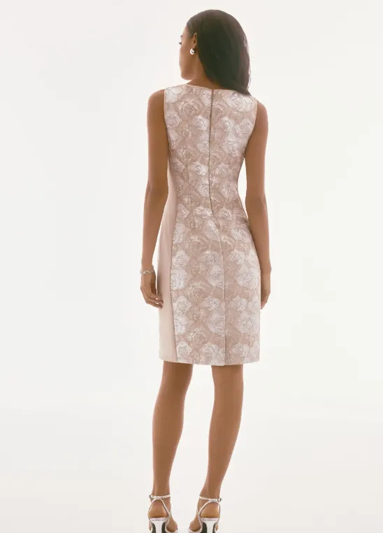 Brocade Floral Print Sheath 251742