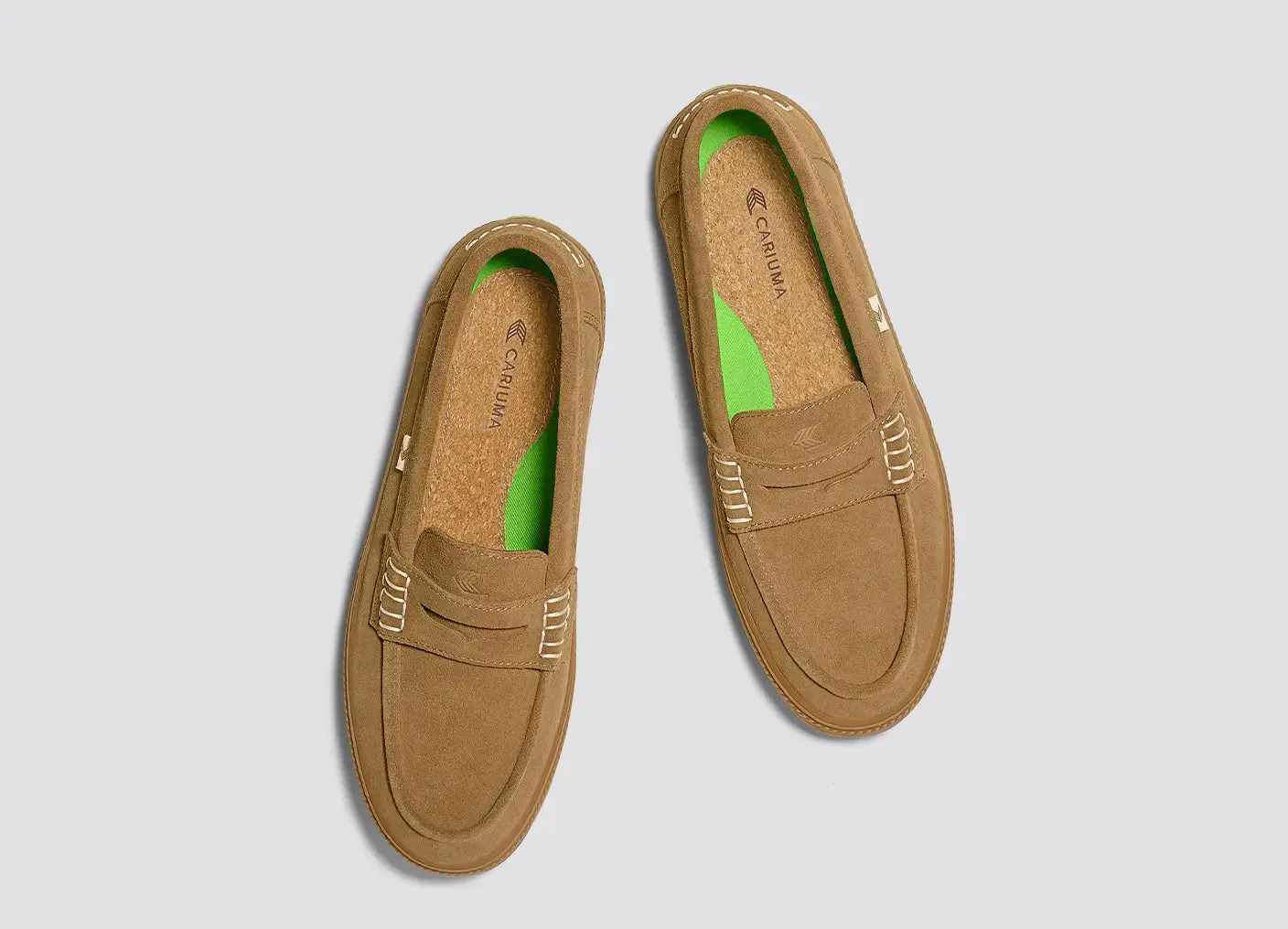 CAJU Loafer Gum Camel Suede Men