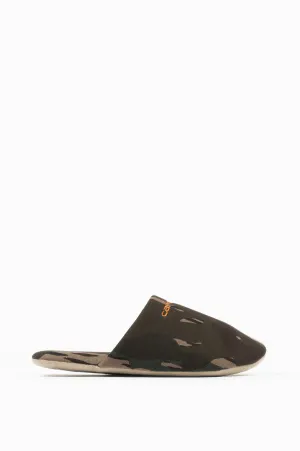 CARHARTT WIP SCRIPT EMBROIDERY SLIPPERS CAMO