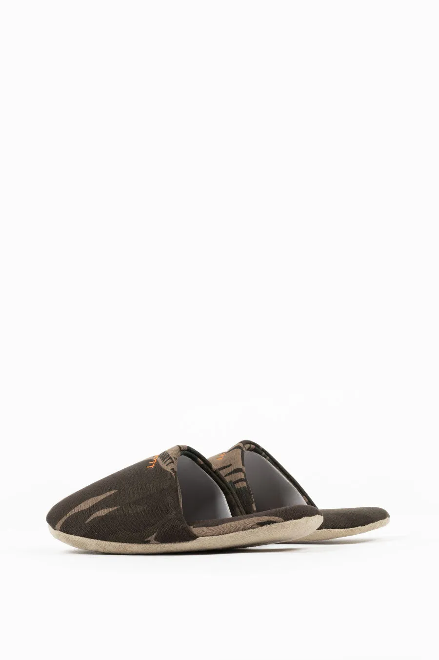 CARHARTT WIP SCRIPT EMBROIDERY SLIPPERS CAMO