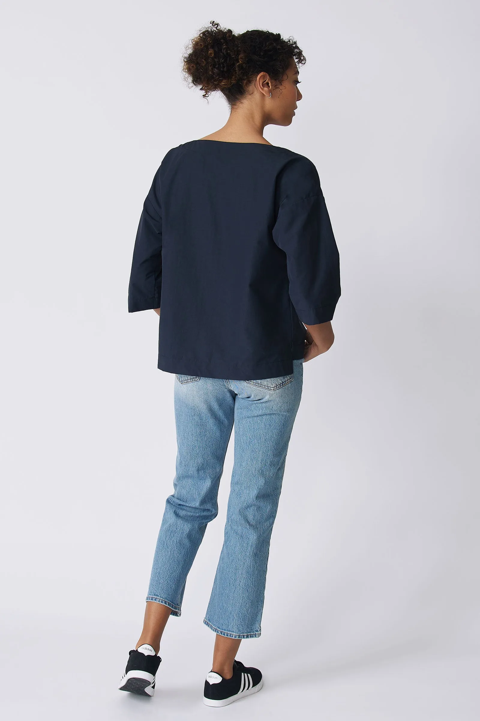 Carmen Pocket Tee - Navy