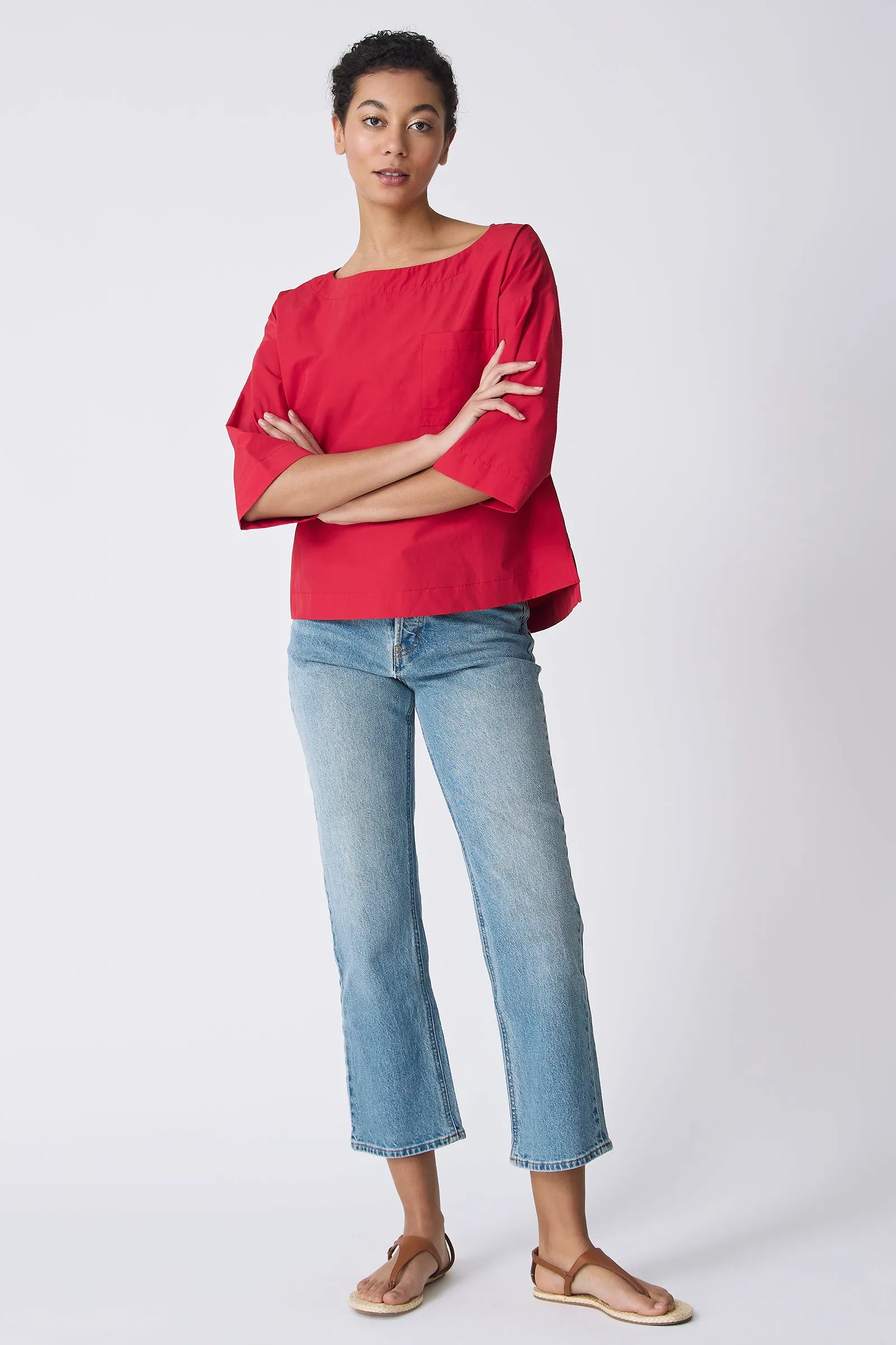 Carmen Pocket Tee - Red
