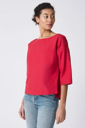 Carmen Pocket Tee - Red