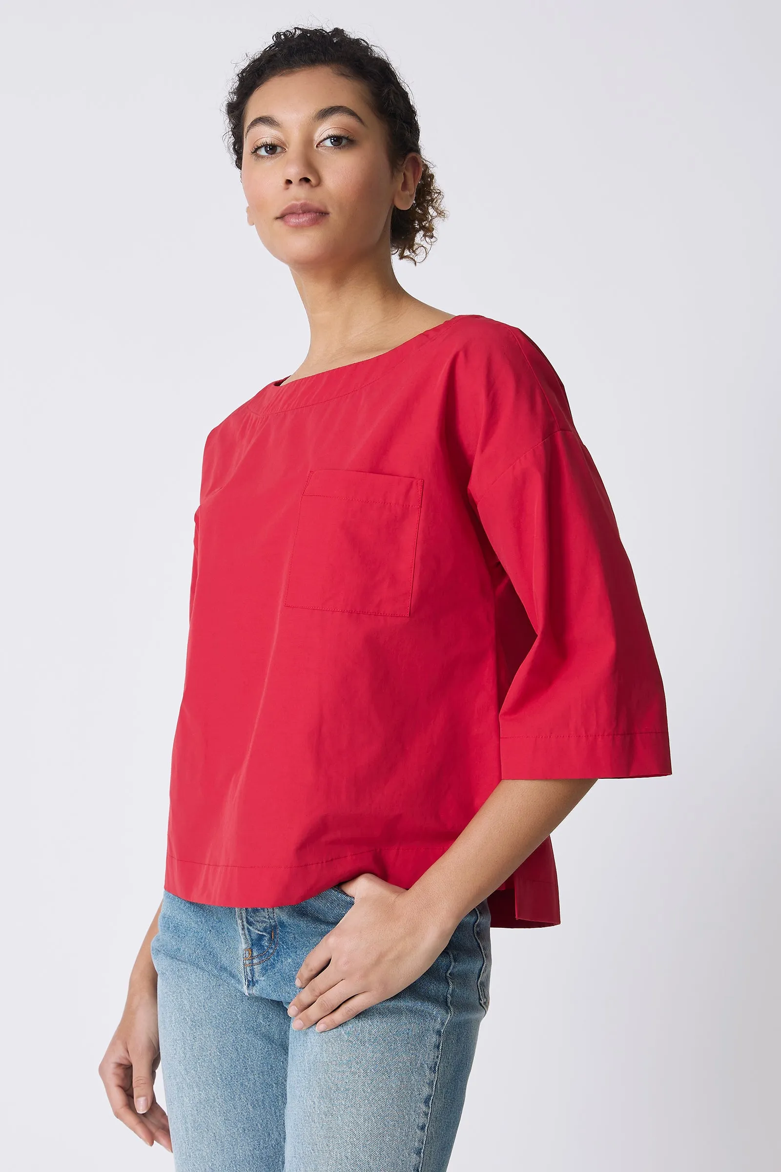 Carmen Pocket Tee - Red