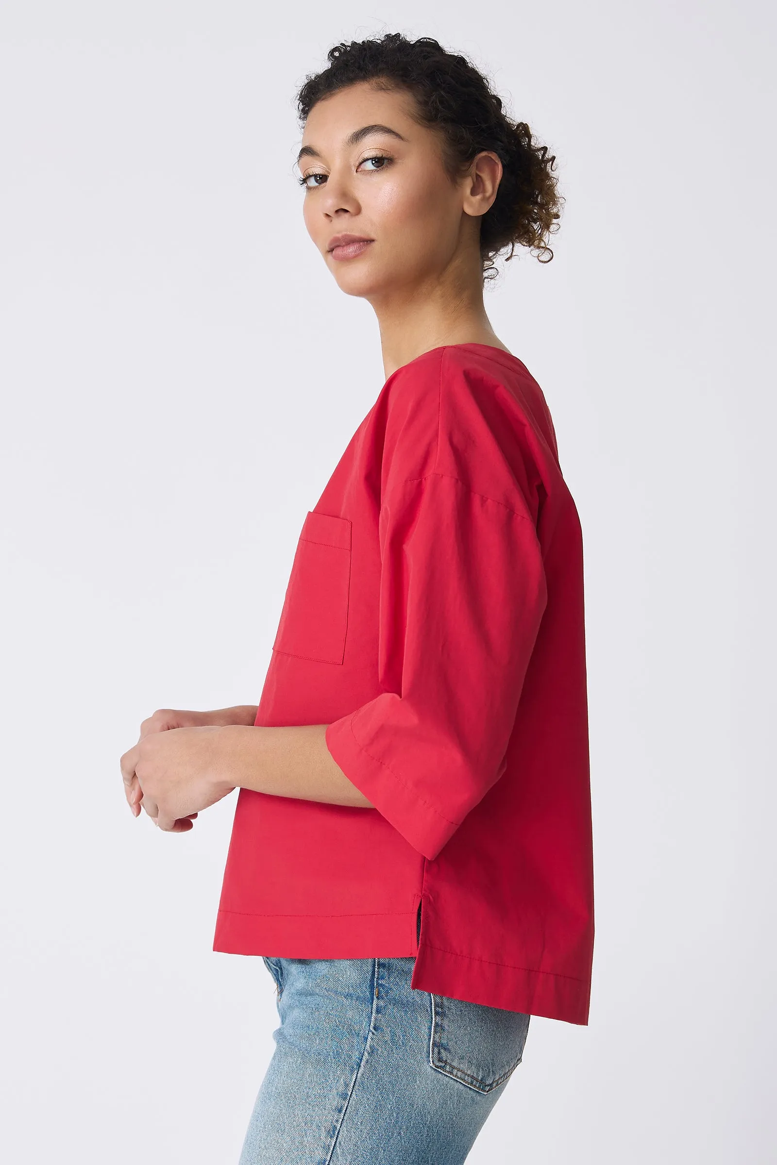 Carmen Pocket Tee - Red