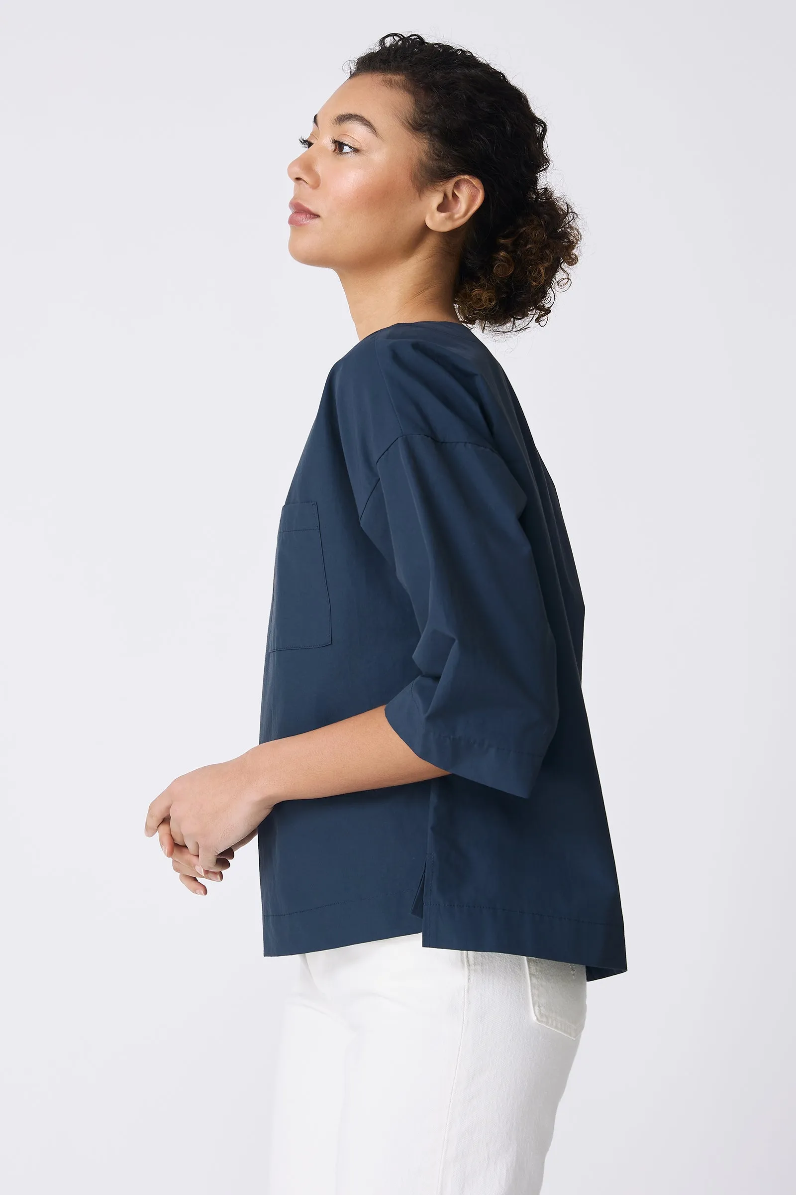 Carmen Pocket Tee - Summer Navy