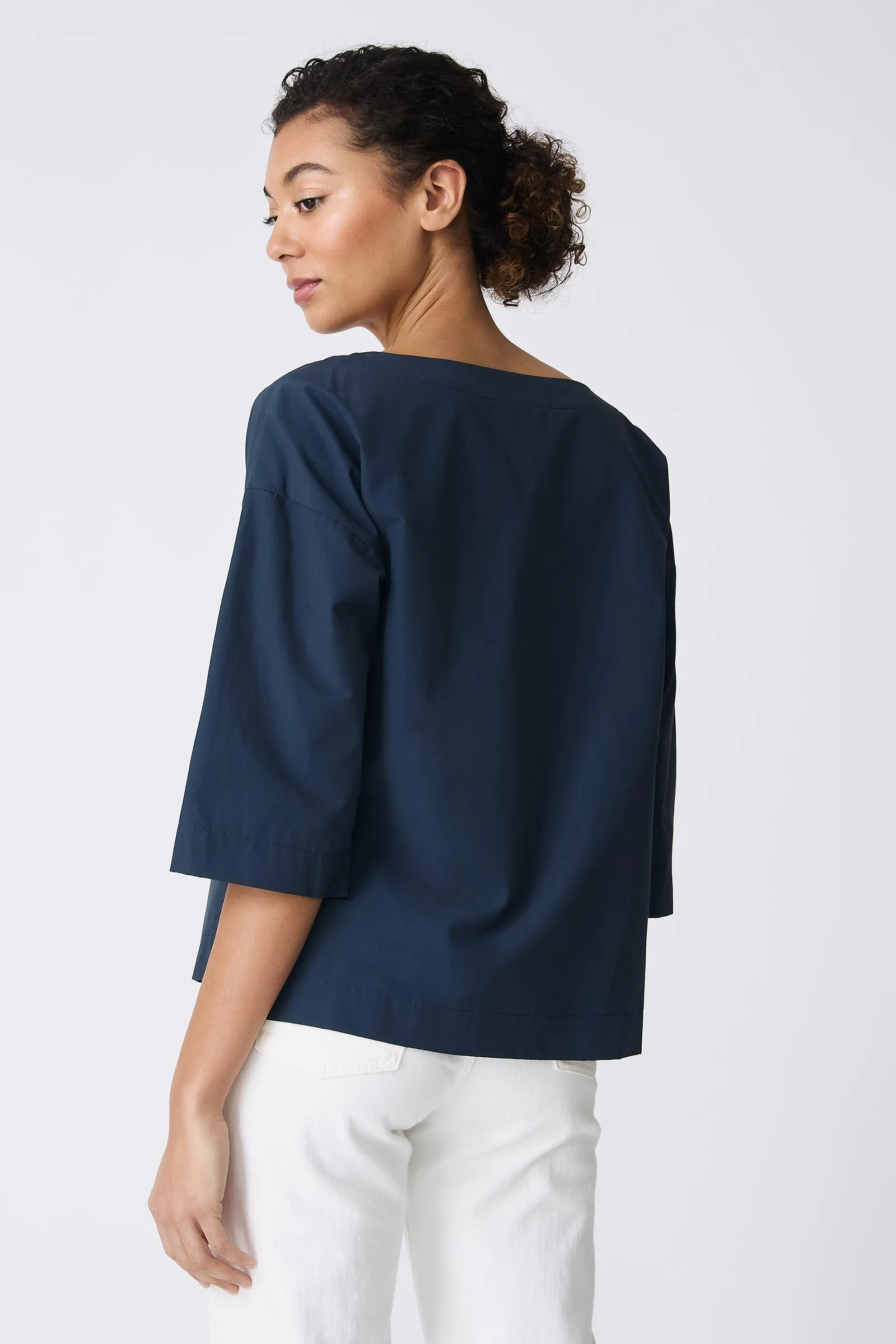 Carmen Pocket Tee - Summer Navy