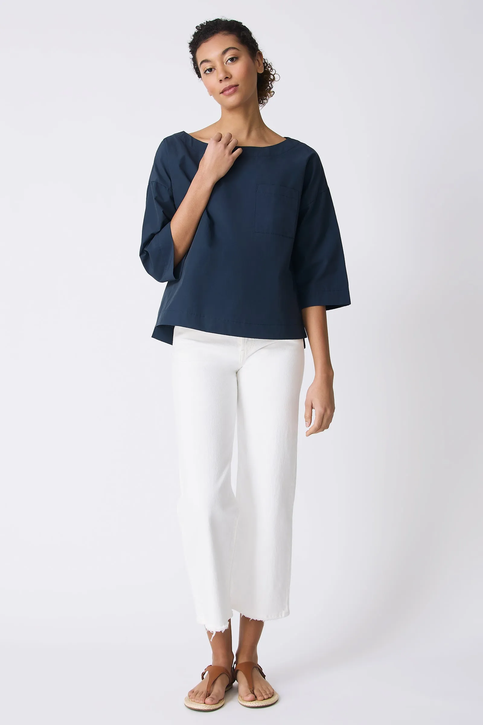Carmen Pocket Tee - Summer Navy