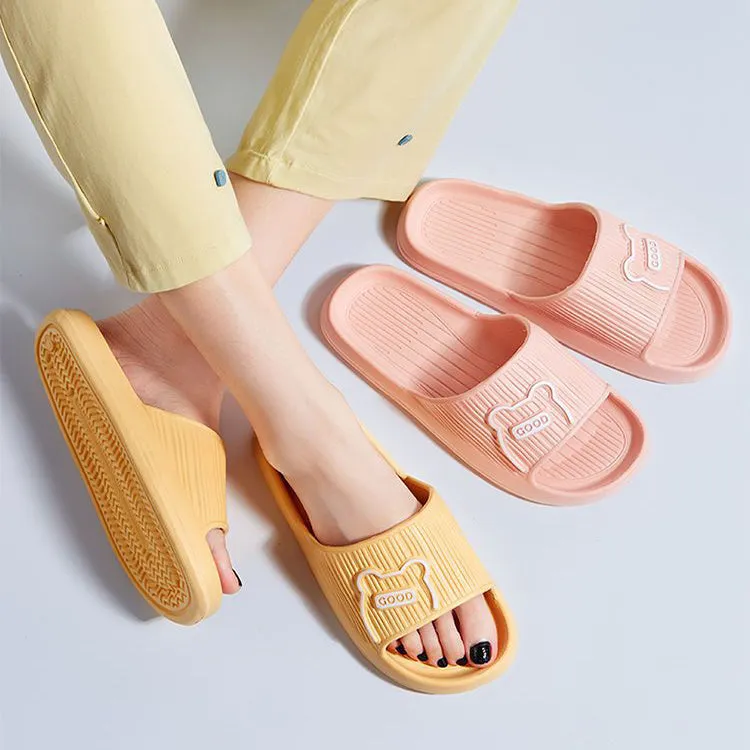 Cartoon Bear Shoes EVA Slippers Bathroom House Shoes