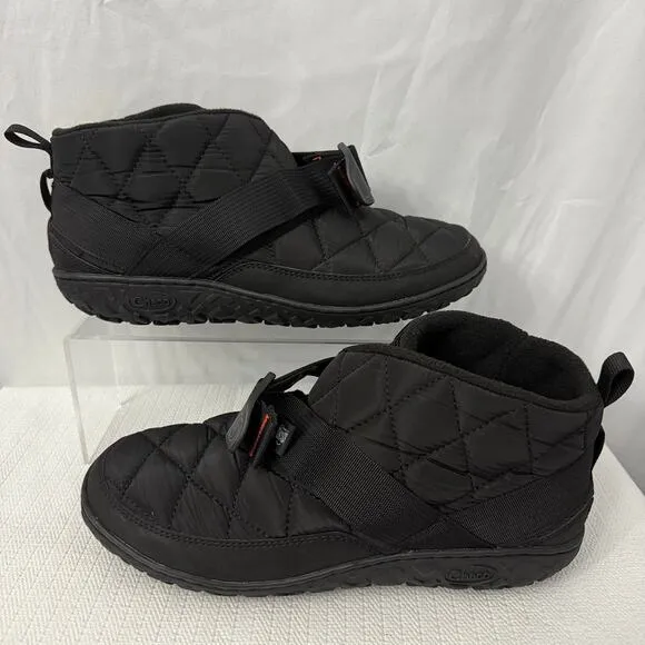 Chaco Ramble Puff Ankle Boot Mens Size 9 Black Slip On Comfort