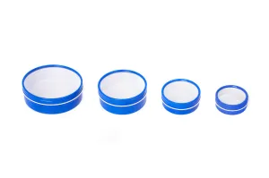 Color Shallow Round Window Top Tin Containers