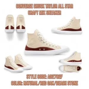 Converse Chuck Taylor All Star Craft Mix Sneakers Shoes US Mens 7.5 Wns 9.5