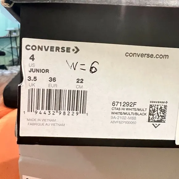 CONVERSE CTAS HI WHITE GATOR 🐊 WOMEN
