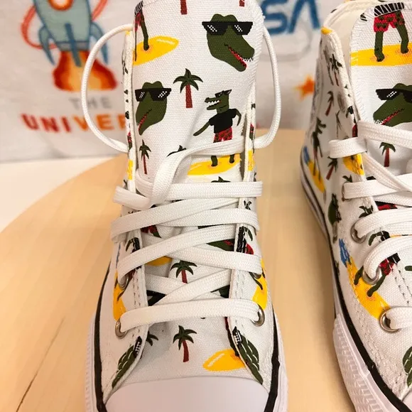 CONVERSE CTAS HI WHITE GATOR 🐊 WOMEN