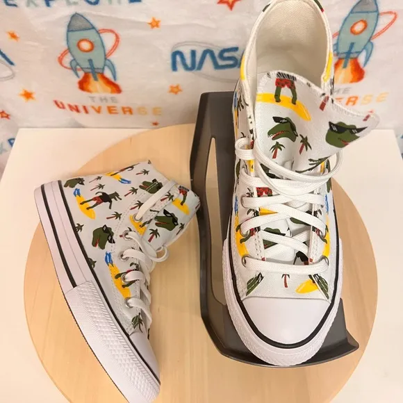CONVERSE CTAS HI WHITE GATOR 🐊 WOMEN