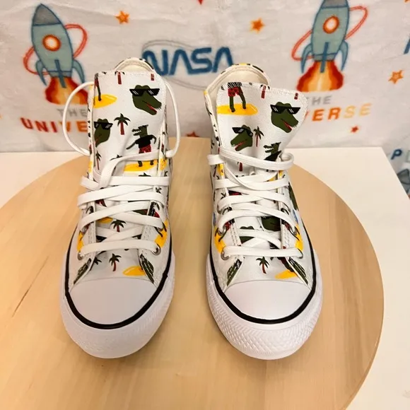 CONVERSE CTAS HI WHITE GATOR 🐊 WOMEN