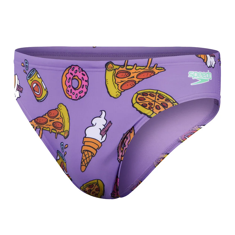 COSTUME SPEEDO UOMO SLIP NUOTO PISCINA ESCAPE BRIEFS RUDE NOT TOO VIOLA