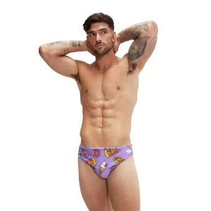 COSTUME SPEEDO UOMO SLIP NUOTO PISCINA ESCAPE BRIEFS RUDE NOT TOO VIOLA