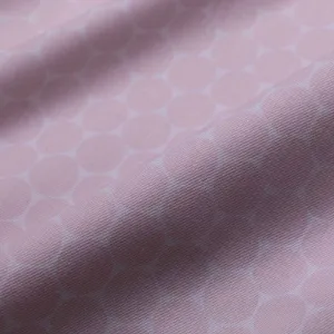 Cotton Twill Fabric - Pink and white
