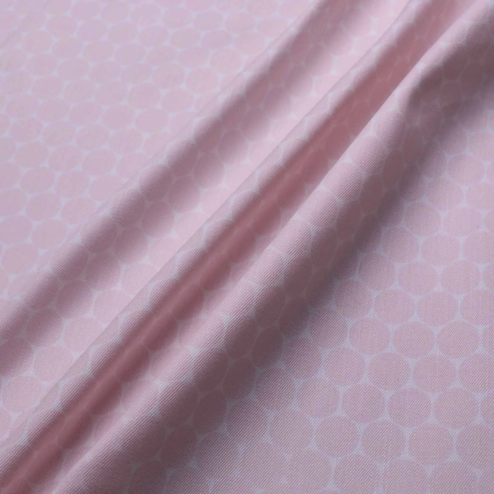 Cotton Twill Fabric - Pink and white