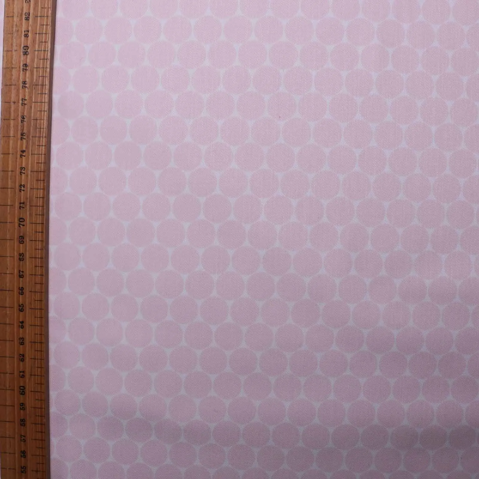 Cotton Twill Fabric - Pink and white