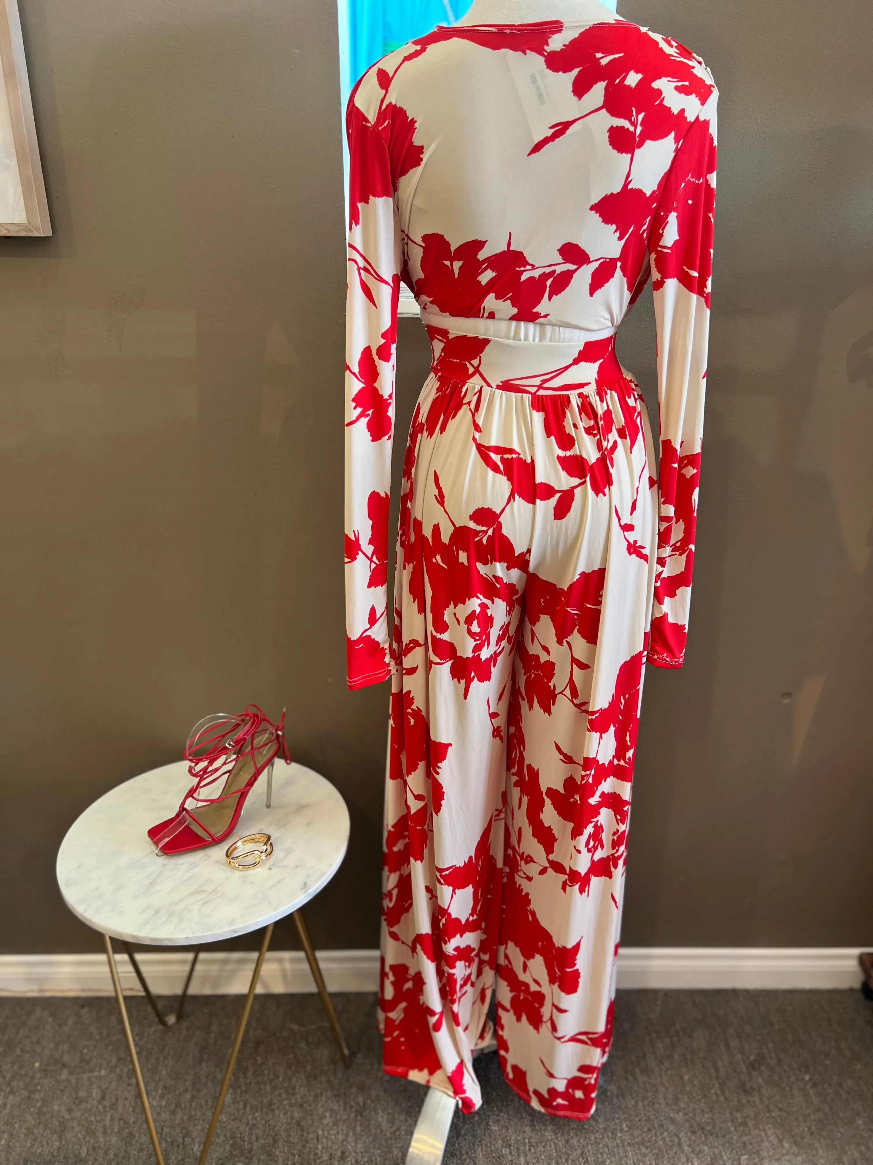 Crop Top and Wide Leg Pants