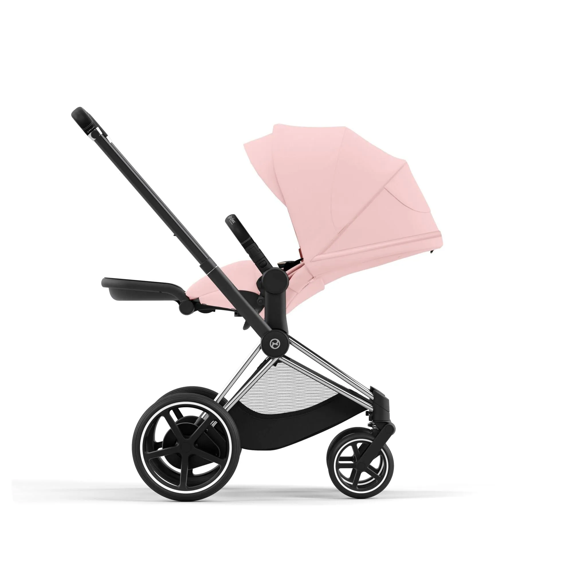 Cybex e-Priam & Lux Cot in Peach Pink