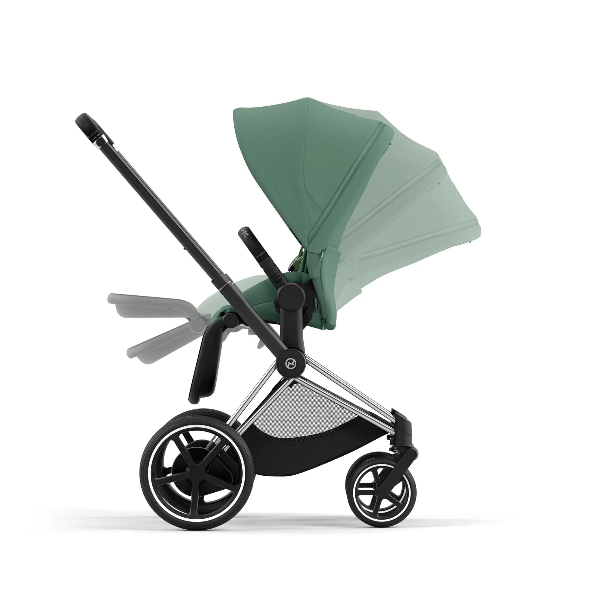 Cybex e-Priam Travel System With Cloud T in Leaf Green