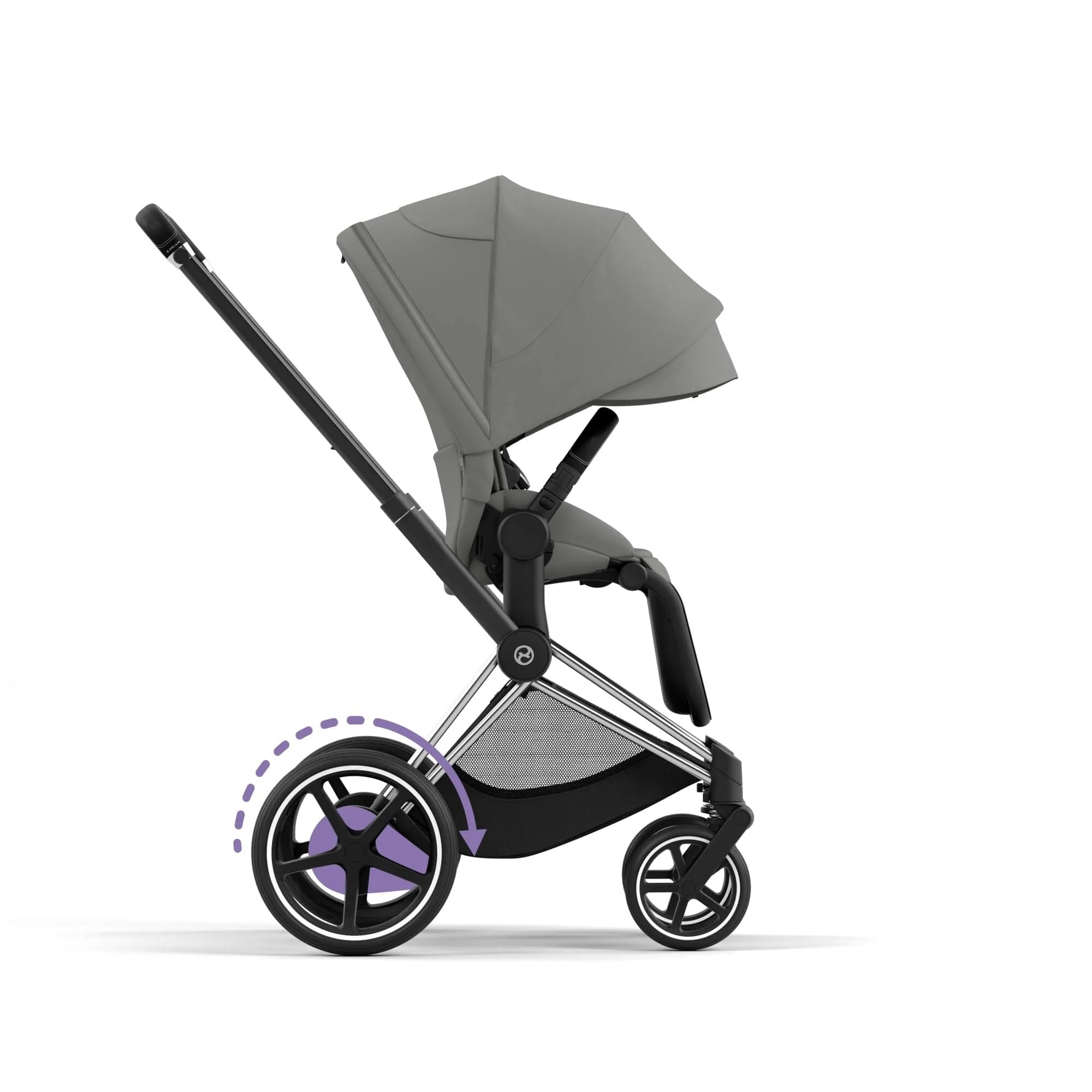 Cybex e-Priam Travel System With Cloud T in Mirage Grey