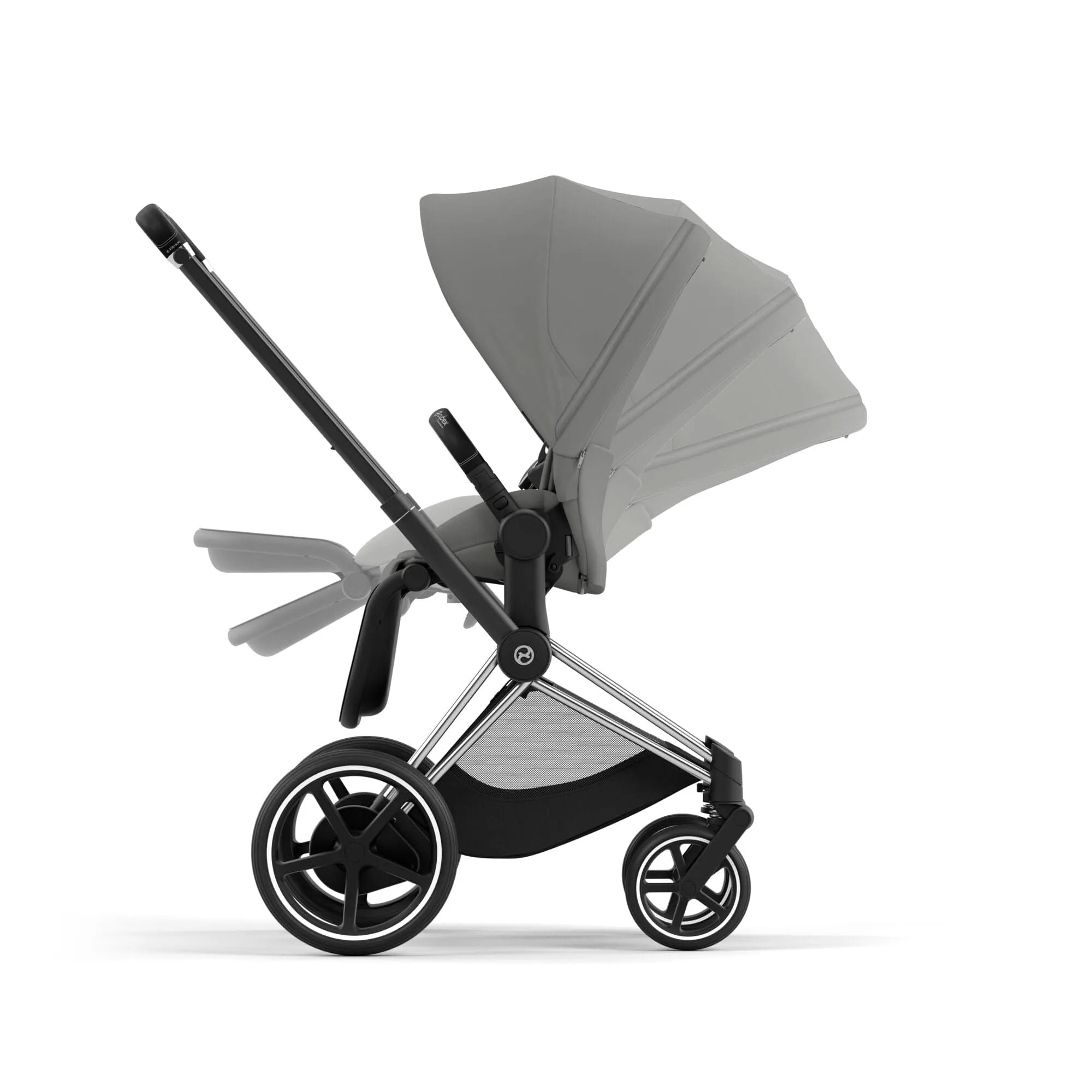 Cybex e-Priam Travel System With Cloud T in Mirage Grey