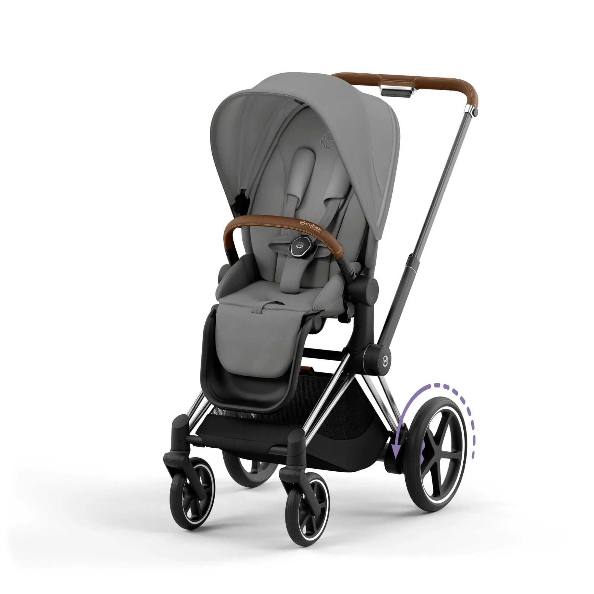 Cybex e-Priam Travel System With Cloud T in Mirage Grey