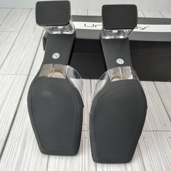 Dolls Kill X Unilady Lucite Clear Block Heels
