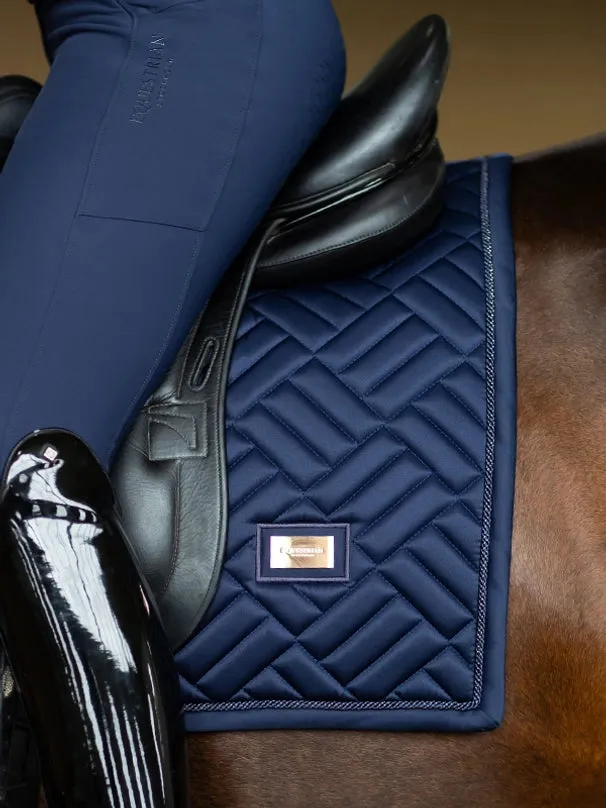 Equestrian Stockholm Dressage Pad Modern Lagoon Blush