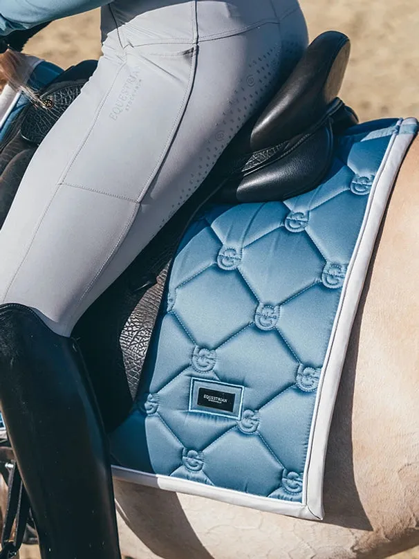 Equestrian Stockholm Dressage Pad Stone Blue