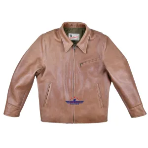 FiveStar Leather Vintage Half Belt Men CHL Leather Jacket