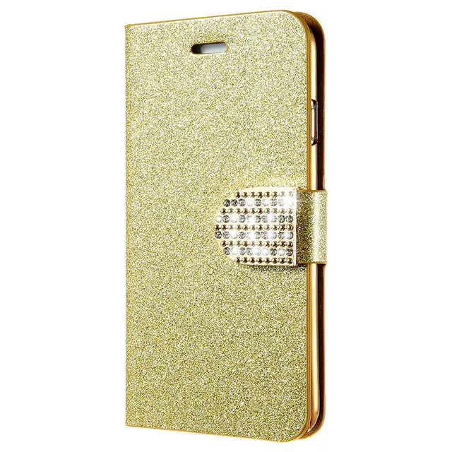 Flip Case For iPhone 6 6s 7 Plus Glitter Girl Leather Bags